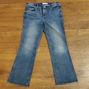 LOFT petite cropped boot cut jeans